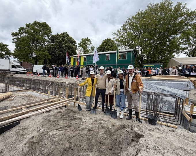 Feestelijke start bouw ONE50 gevierd met toekomstige bewoners